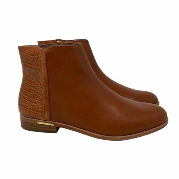 NEW Louise Et Cie Tallie Ankle Booties Boots Brown Leather 7.5 - Picture 1 of 10